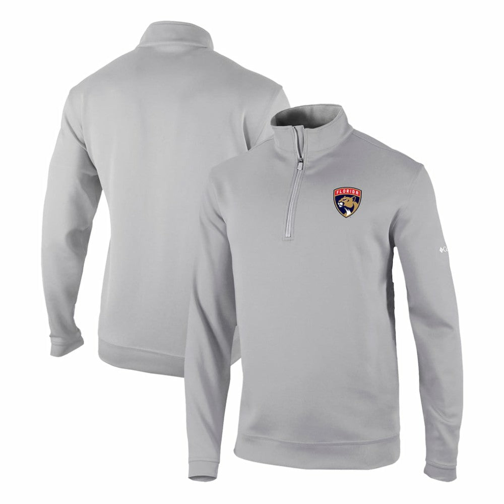 Florida Panthers Columbia Omni-Wick Wickhams Hills Half-Zip Pullover Top - Gray Pullover