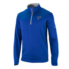 St. Louis Blues Columbia Omni-Wick Wickhams Hills Half-Zip Pullover Top - Blue Pullover
