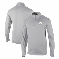 Tampa Bay Lightning Columbia Omni-Wick Wickhams Hills Half-Zip Pullover Top - Gray Pullover