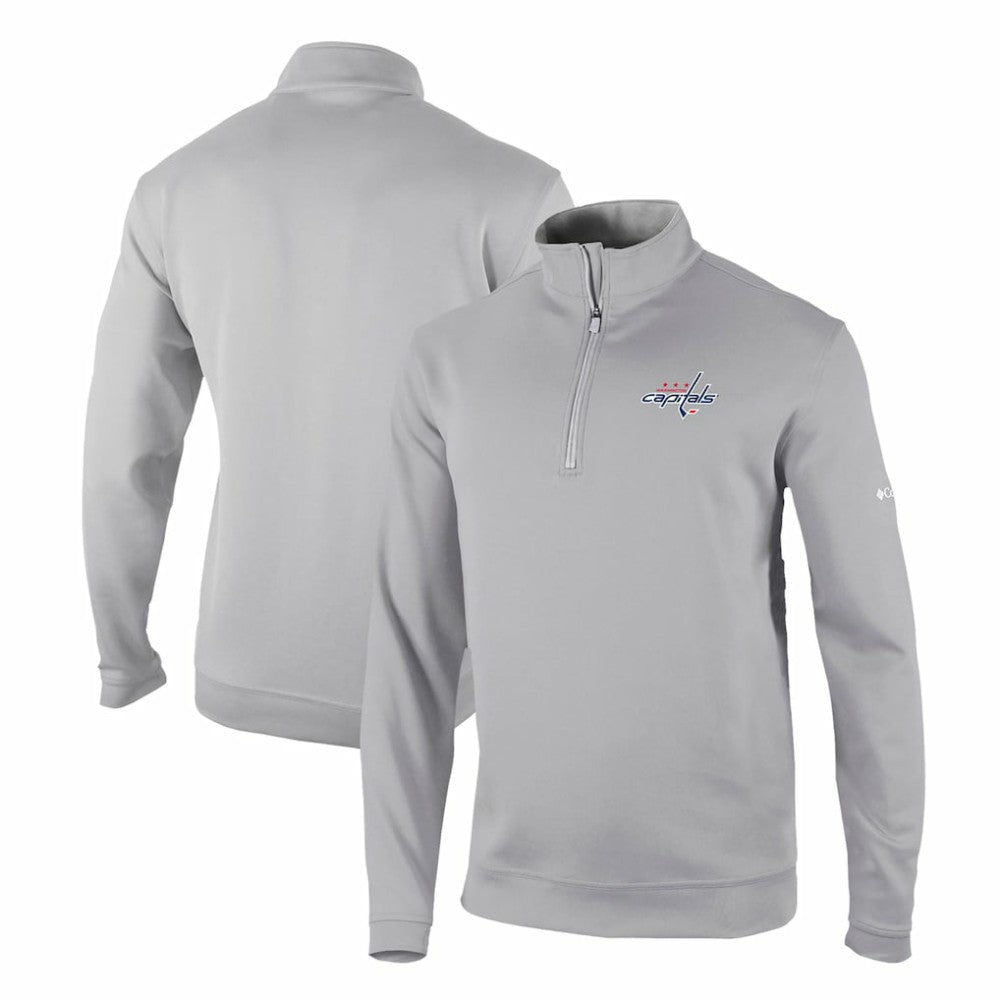 Washington Capitals Columbia Omni-Wick Wickhams Hills Half-Zip Pullover Top - Gray Pullover