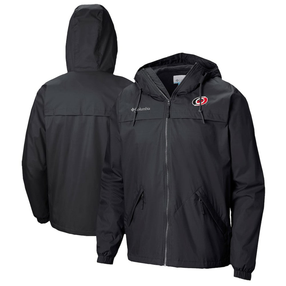 Carolina Hurricanes Columbia Oroville Creek Lightweight Full-Zip Windbreaker Jacket - Black Jackets