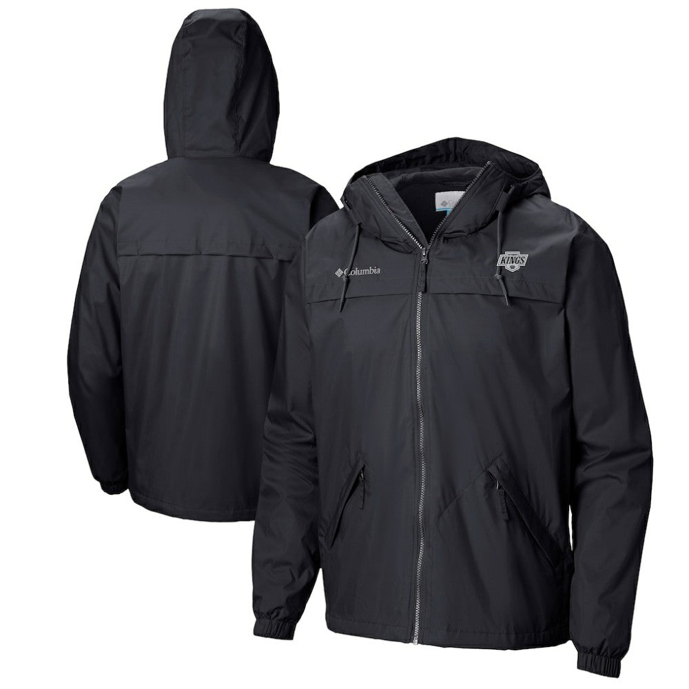 Los Angeles Kings Columbia Oroville Creek Lightweight Full-Zip Windbreaker Jacket - Black Jackets
