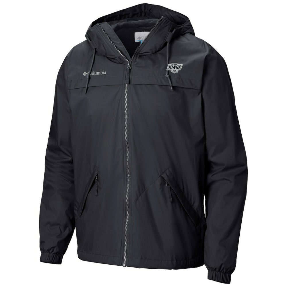 Los Angeles Kings Columbia Oroville Creek Lightweight Full-Zip Windbreaker Jacket - Black Jackets