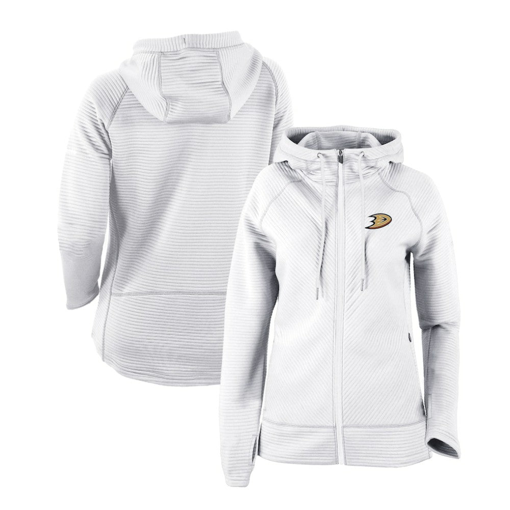 Anaheim Ducks Columbia Women's Omni-Wick Pack It Up Full-Zip Jacket - White Jackets