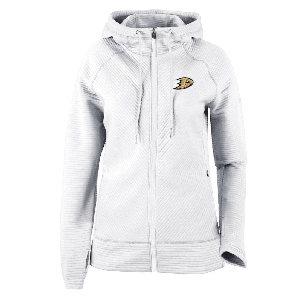 Anaheim Ducks Columbia Women's Omni-Wick Pack It Up Full-Zip Jacket - White Jackets