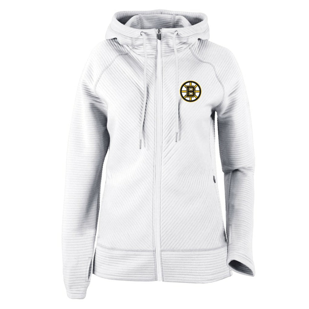 Boston Bruins Columbia Women's Omni-Wick Pack It Up Full-Zip Jacket - White Jackets