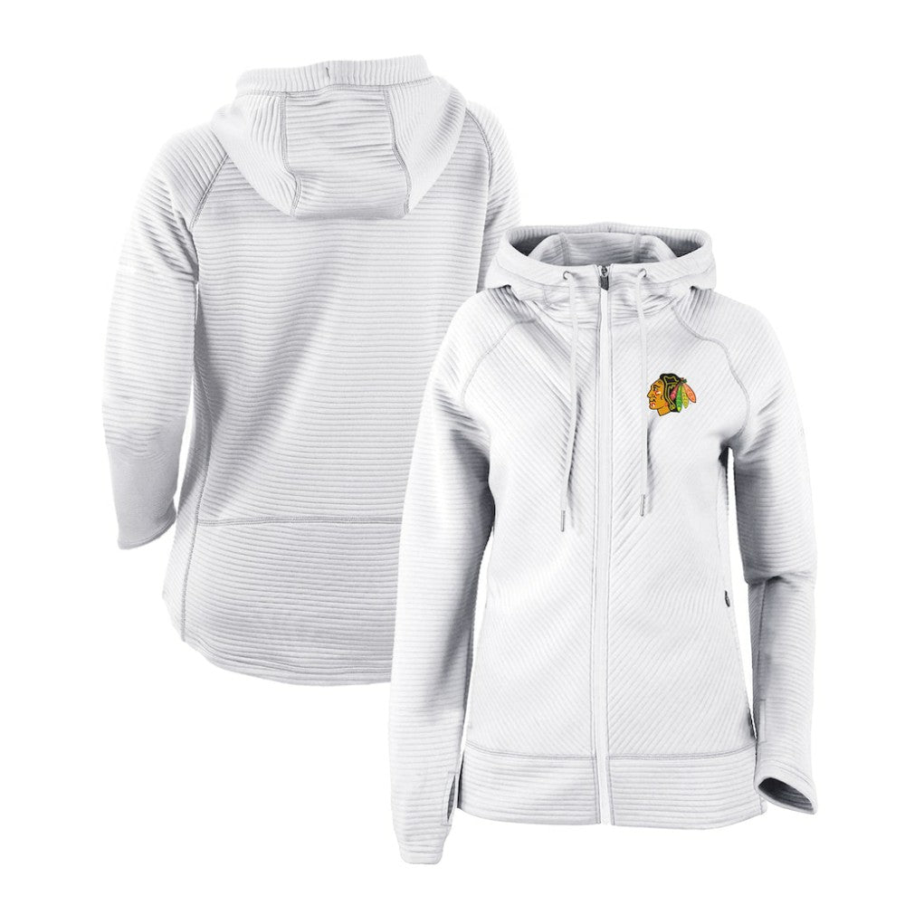 Chicago Blackhawks Columbia Women's Omni-Wick Pack It Up Full-Zip Jacket - White Jackets