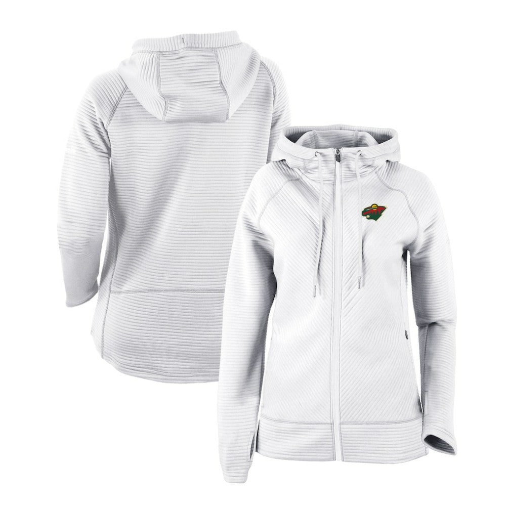 Minnesota Wild Columbia Women's Omni-Wick Pack It Up Full-Zip Jacket - White Jackets