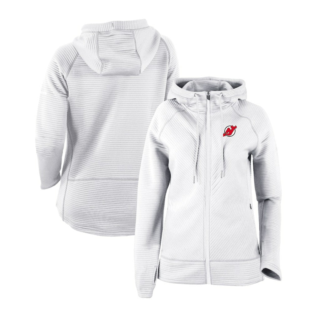 New Jersey Devils Columbia Women's Omni-Wick Pack It Up Full-Zip Jacket - White Jerseys