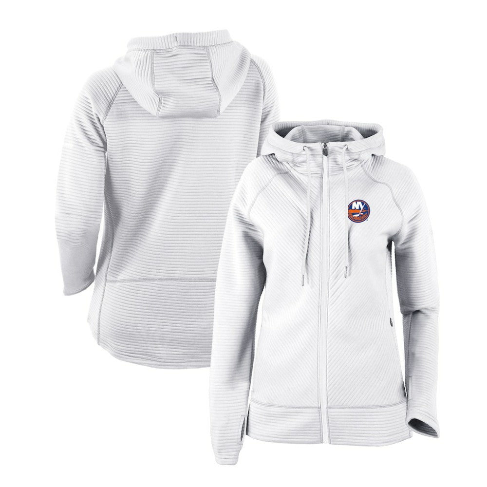 New York Islanders Columbia Women's Omni-Wick Pack It Up Full-Zip Jacket - White Jackets