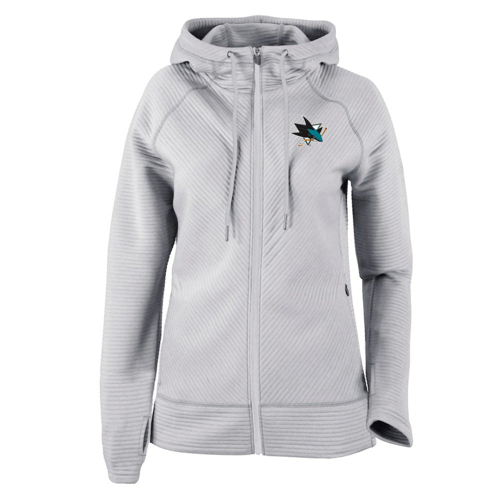 San Jose Sharks Columbia Women's Omni-Wick Pack It Up Full-Zip Jacket - Gray Jackets