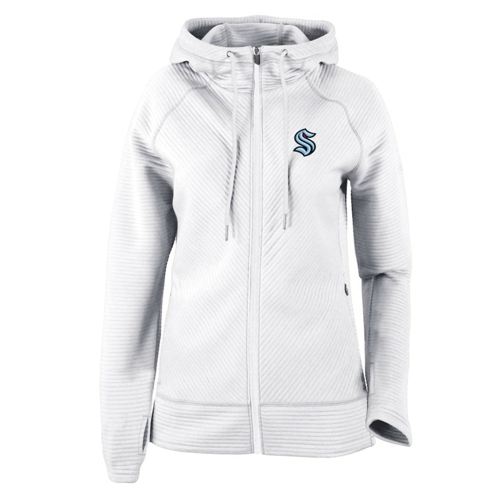 Seattle Kraken Columbia Women's Omni-Wick Pack It Up Full-Zip Jacket - White Jackets