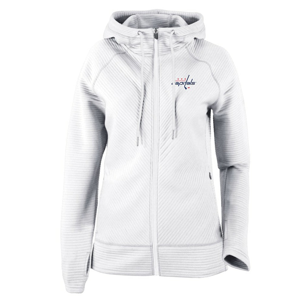 Washington Capitals Columbia Women's Omni-Wick Pack It Up Full-Zip Jacket - White Jackets