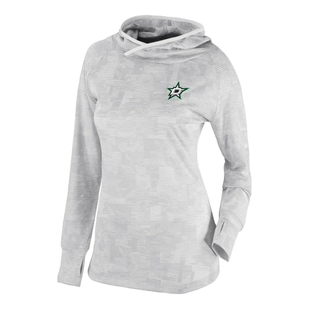Dallas Stars Columbia Women's Omni-Wick Sunday Ball Pullover Hoodie - White Hoodies