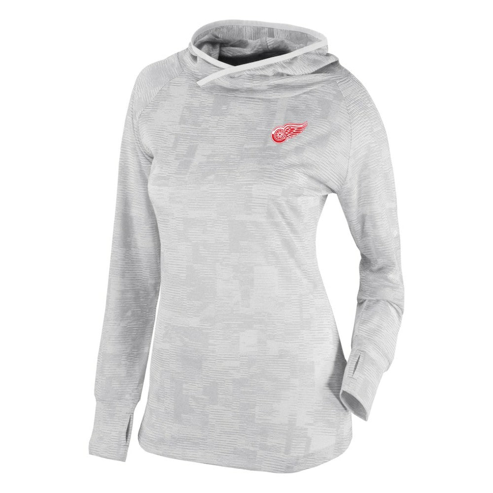 Detroit Red Wings Columbia Women's Omni-Wick Sunday Ball Pullover Hoodie - White Hoodies