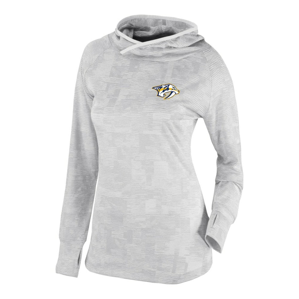 Nashville Predators Columbia Women's Omni-Wick Sunday Ball Pullover Hoodie - White Hoodies