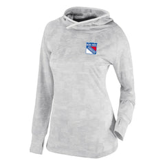 New York Rangers Columbia Women's Omni-Wick Sunday Ball Pullover Hoodie - White Hoodies