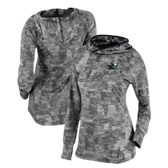 San Jose Sharks Columbia Women's Omni-Wick Sunday Ball Pullover Hoodie - Black Hoodies