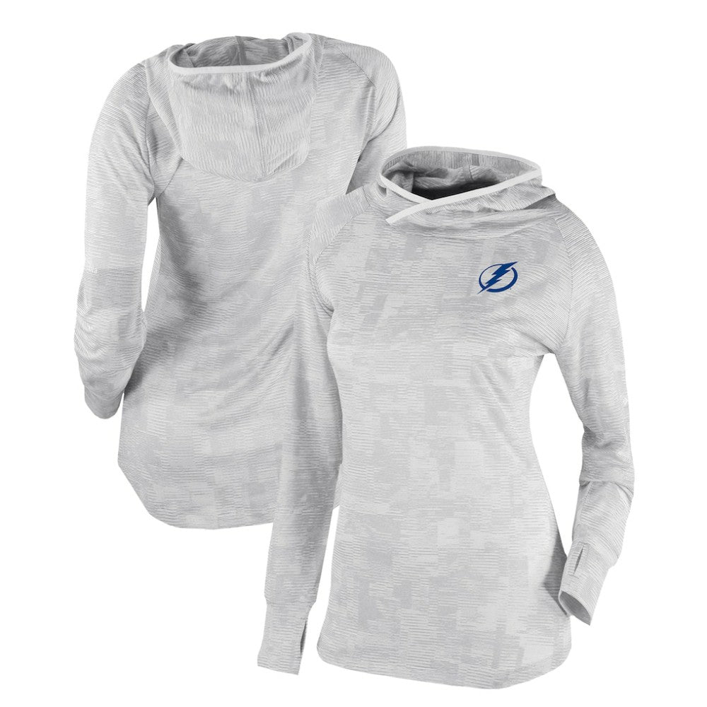 Tampa Bay Lightning Columbia Women's Omni-Wick Sunday Ball Pullover Hoodie - White Hoodies