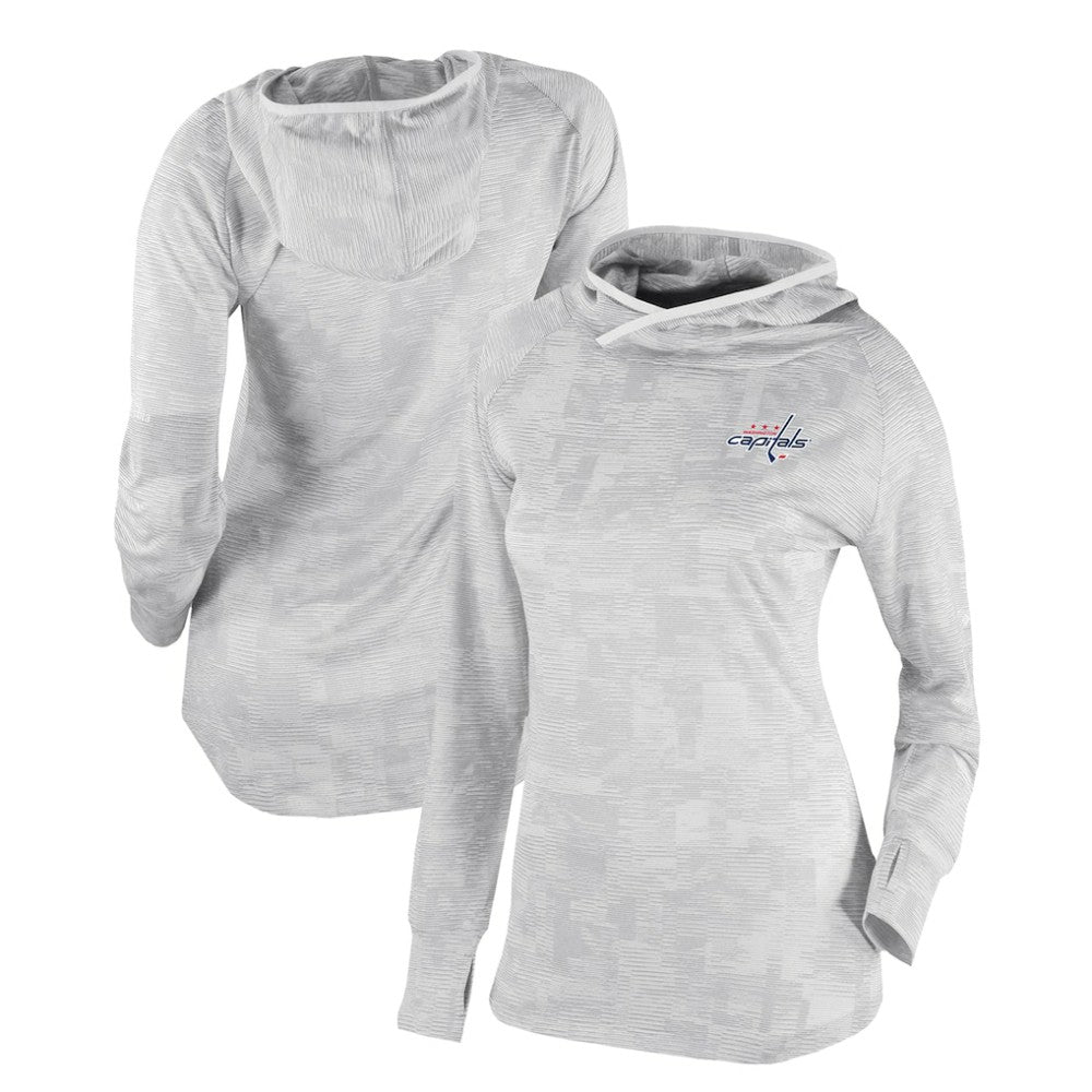 Washington Capitals Columbia Women's Omni-Wick Sunday Ball Pullover Hoodie - White Hoodies