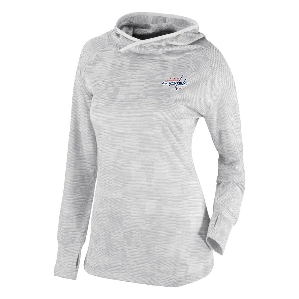 Washington Capitals Columbia Women's Omni-Wick Sunday Ball Pullover Hoodie - White Hoodies