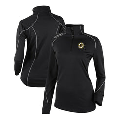 Boston Bruins Columbia Women's Omni-Wick Shotgun 2.0 Quarter-Zip Pullover Top - Black Pullover