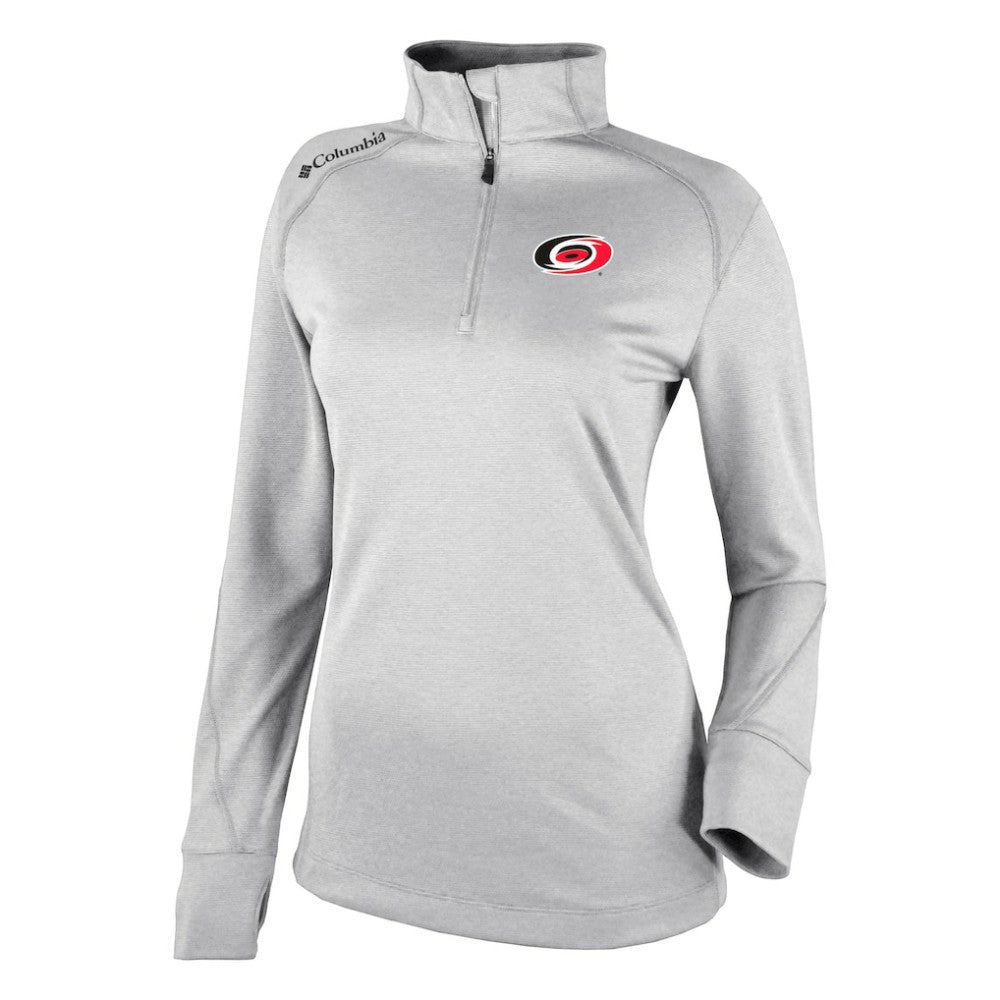 Carolina Hurricanes Columbia Women's Omni-Wick Shotgun 2.0 Quarter-Zip Pullover Top - White Pullover