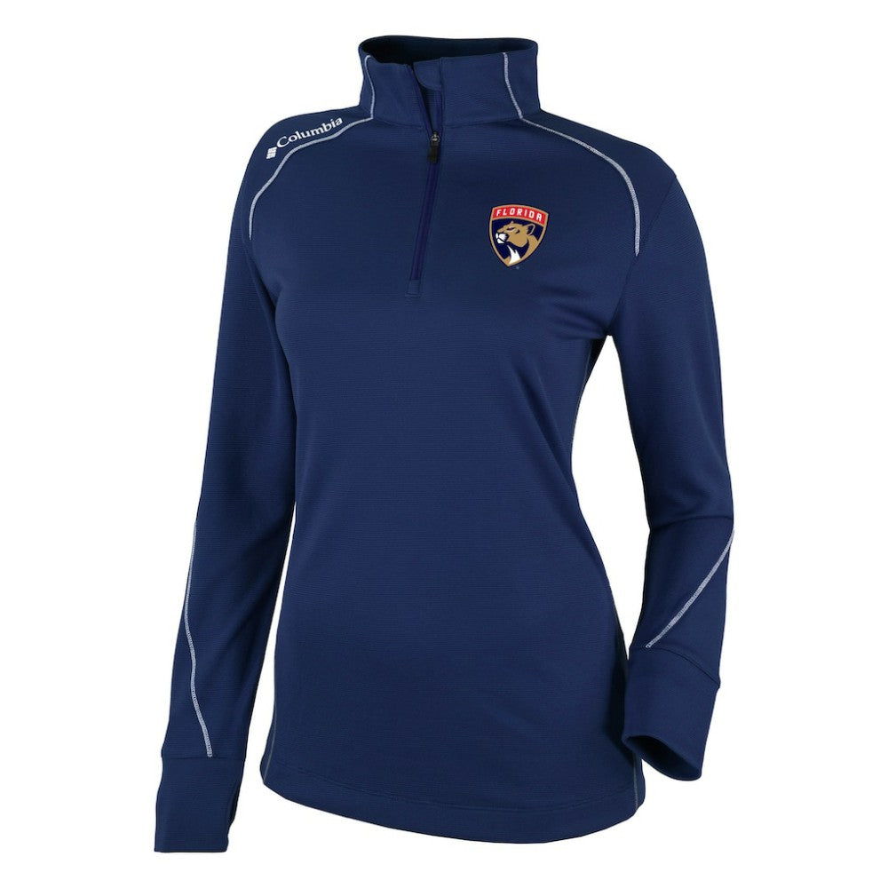 Florida Panthers Columbia Women's Omni-Wick Shotgun 2.0 Quarter-Zip Pullover Top - Navy Pullover