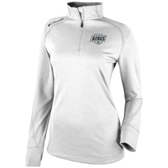 Los Angeles Kings Columbia Women's Omni-Wick Shotgun 2.0 Quarter-Zip Pullover Top - White Pullover
