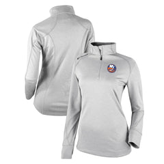 New York Islanders Columbia Women's Omni-Wick Shotgun 2.0 Quarter-Zip Pullover Top - White Pullover