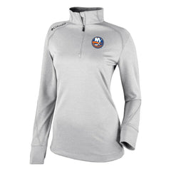 New York Islanders Columbia Women's Omni-Wick Shotgun 2.0 Quarter-Zip Pullover Top - White Pullover