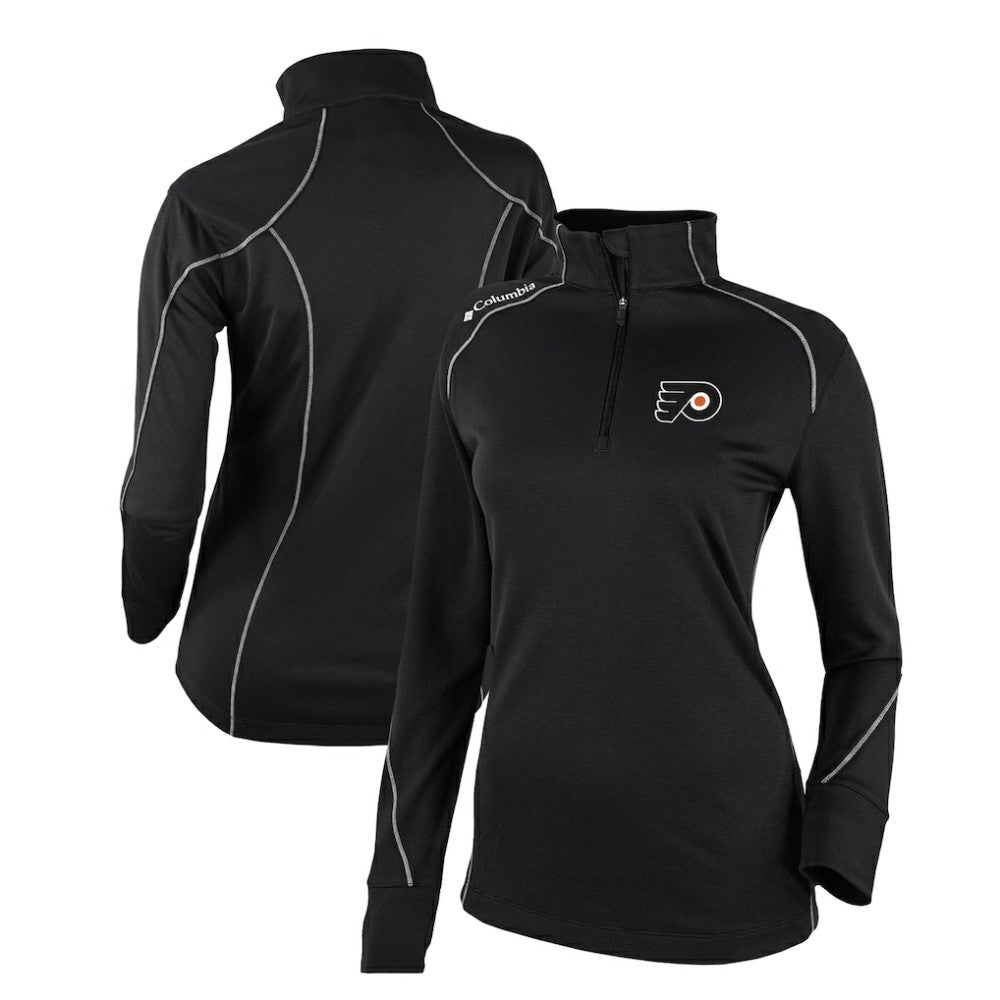 Philadelphia Flyers Columbia Women's Omni-Wick Shotgun 2.0 Quarter-Zip Pullover Top - Black Pullover