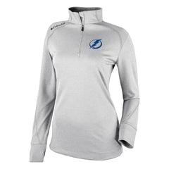 Tampa Bay Lightning Columbia Women's Omni-Wick Shotgun 2.0 Quarter-Zip Pullover Top - White Pullover