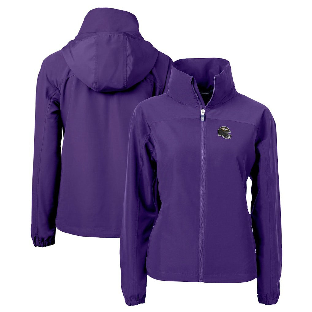 Baltimore Ravens Cutter & Buck Women's Charter Eco Recycled Full-Zip Jacket - Purple on sale