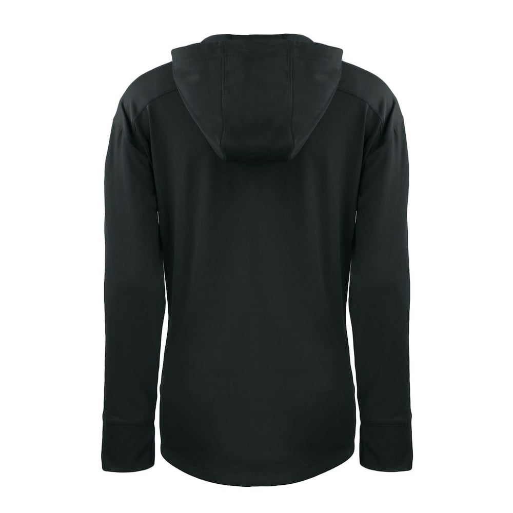 New York Giants Cutter & Buck Women's Helmet Daybreak Eco Recycled Half-Zip Hoodie - Black discount