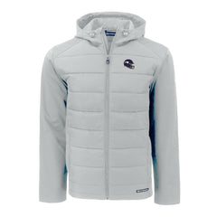 Minnesota Vikings Cutter & Buck Helmet Evoke Hybrid Eco Softshell Recycled Full-Zip Hoodie Jacket - Gray discount