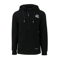 Buffalo Bills Cutter & Buck Helmet Roam Eco Half-Zip Recycled Pullover Hoodie - Black outlet