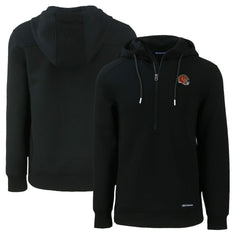 Cincinnati Bengals Cutter & Buck Helmet Roam Eco Half-Zip Recycled Pullover Hoodie - Black online