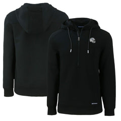 Indianapolis Colts Cutter & Buck Helmet Roam Eco Half-Zip Recycled Pullover Hoodie - Black online
