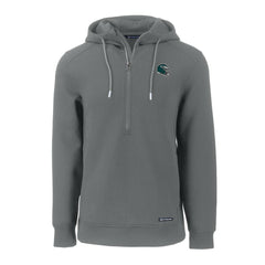 Philadelphia Eagles Cutter & Buck Helmet Roam Eco Half-Zip Recycled Pullover Hoodie - Gray on sale