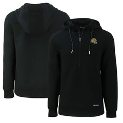 San Francisco 49ers Cutter & Buck Helmet Roam Eco Half-Zip Recycled Pullover Hoodie - Black outlet