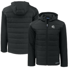 Indianapolis Colts Cutter & Buck Helmet Big & Tall Evoke Hybrid Eco Softshell Recycled Full-Zip Hoodie Jacket - Black outlet