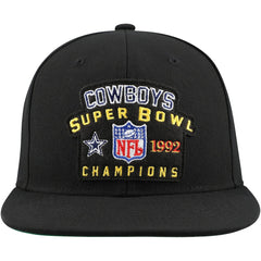 Dallas Cowboys 1992 NFL Super Bowl Champions Snapback Hat - Black cheap