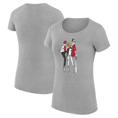 Arizona Diamondbacks G-III 4Her by Carl Banks Women's Super-Slim Fit Lightweight Baseball Girls T-Shirt Heather Gray