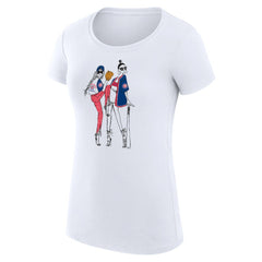 Chicago Cubs G-III 4Her by Carl Banks Women's Super-Slim Fit Lightweight Baseball Girls T-Shirt White