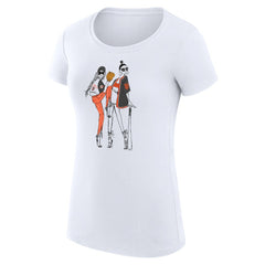 San Francisco Giants G-III 4Her by Carl Banks Women's Super-Slim Fit Lightweight Baseball Girls T-Shirt White