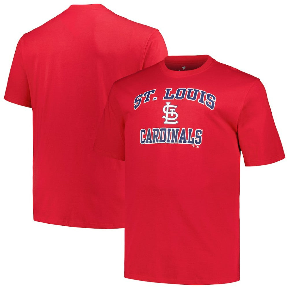 St. Louis Cardinals Profile Big & Tall Heart & Soul T-Shirt Red