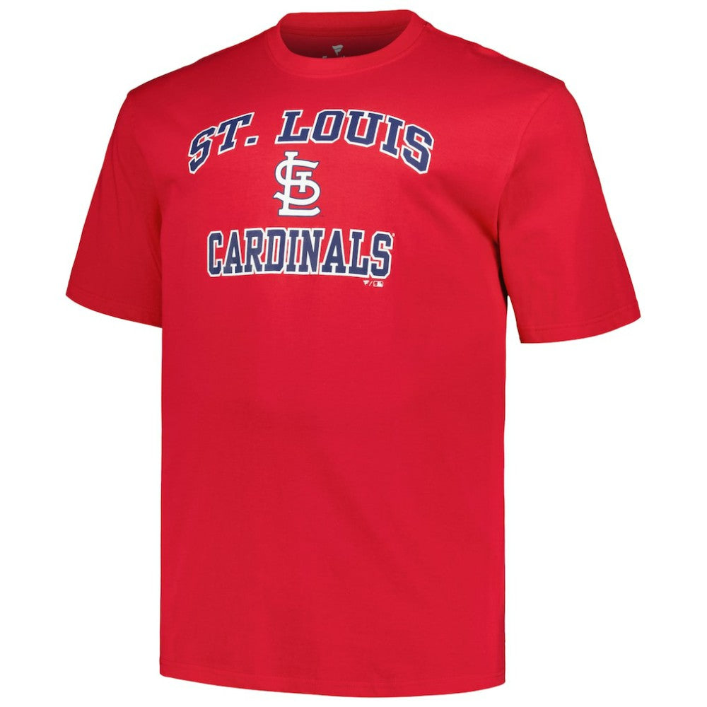 St. Louis Cardinals Profile Big & Tall Heart & Soul T-Shirt Red