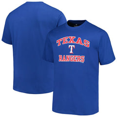 Texas Rangers Profile Big & Tall Heart & Soul T-Shirt Royal