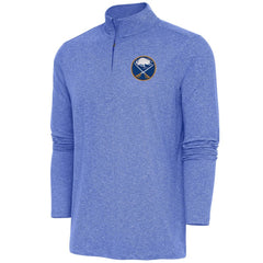 Buffalo Sabres Antigua Hunk Quarter-Zip Pullover Top - Heather Royal Pullover